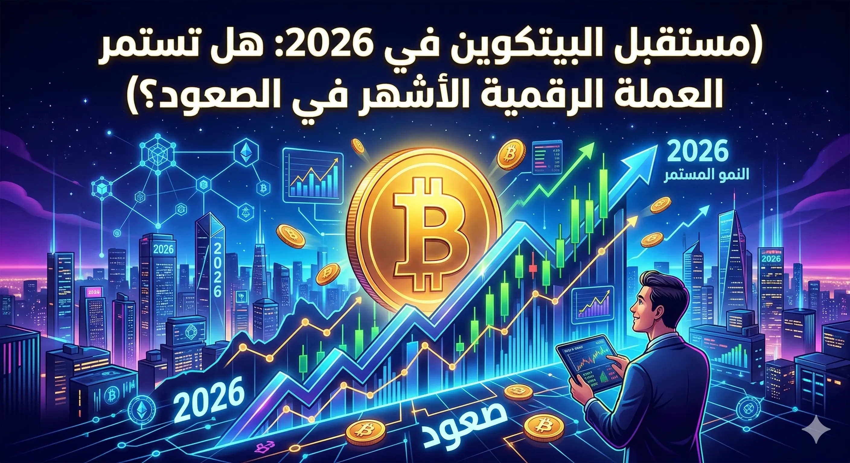 مستقبل البيتكوين في 2026: هل تستمر العملة الرقمية الأشهر في الصعود؟