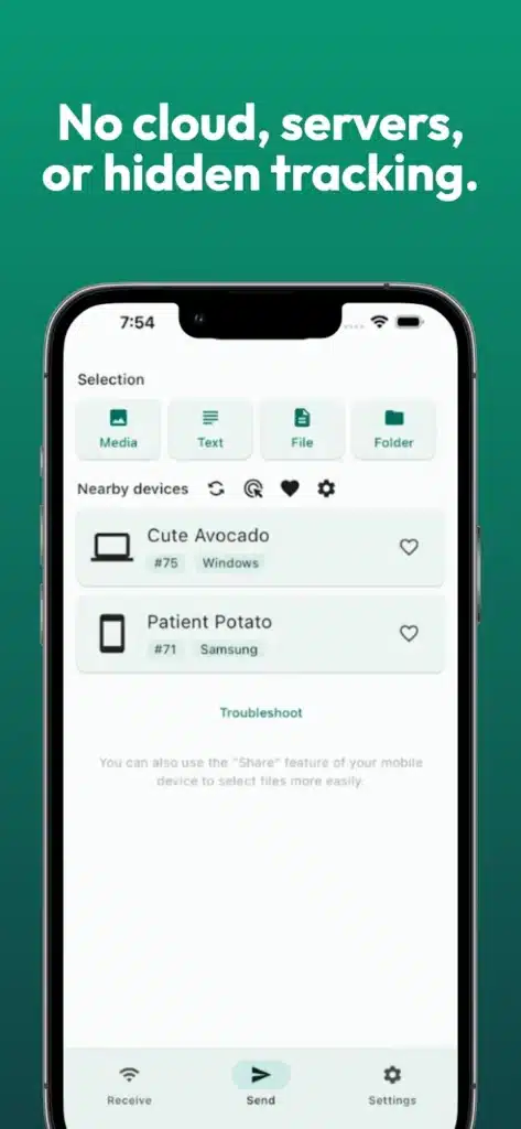 افضل تطبيق لنقل البينات دون الاتصال بالانترنت - لقطة شاشة 4